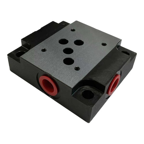 Плита для гидрораспределителя DSG-03, BE10 (CETOP 5, отводы G1/2 сбоку)