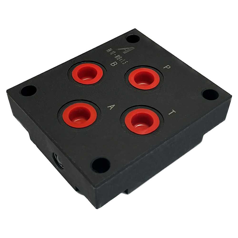 Плита для гидрораспределителя DSG-03, BE10 (CETOP 5, M18×1.5 снизу) — изображение 2